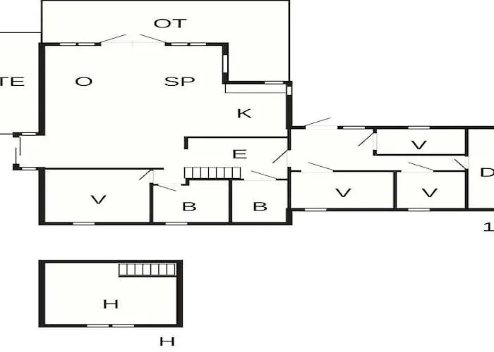 10 Person In Nordtorpa 度假居 Nord Torpa